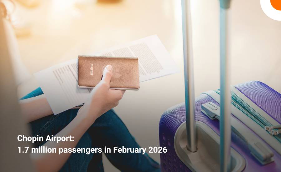 Warsaw Chopin Airport nears 1.7 million passengers in February and sets first daily record of 2026