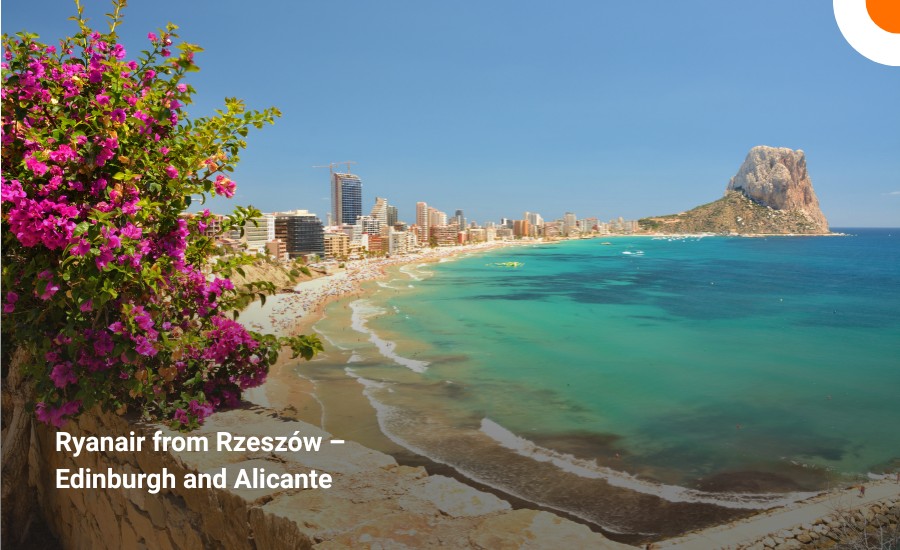 New winter flights from Rzeszów. Ryanair opens routes to Edinburgh and Alicante