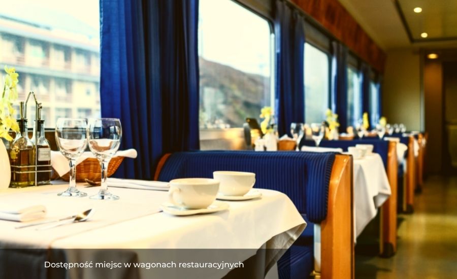 Dostępność miejsc w wagonach restauracyjnych w pociągach pozostaje niezmieniona