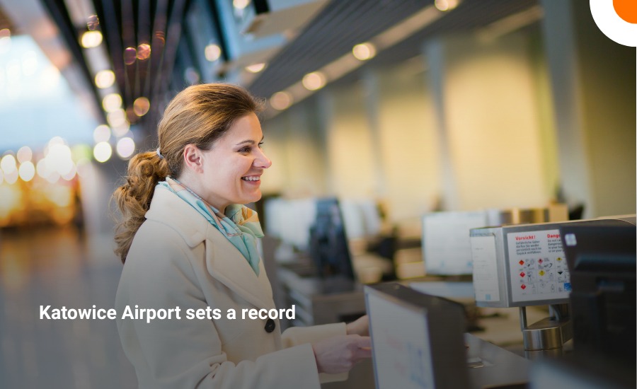 Sierpień rekordowym miesiącem w historii lotniska w Katowicach