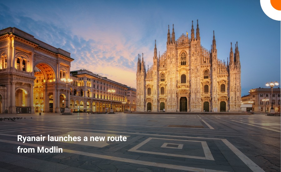 Ryanair launches flights from Modlin to Milan Malpensa