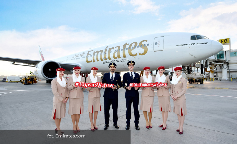 Emirates świętuje 10 lat w Polsce