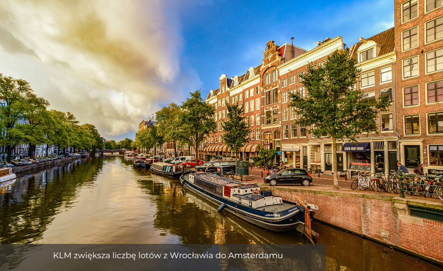 KLM zwiększa liczbę lotów z Wrocławia do Amsterdamu