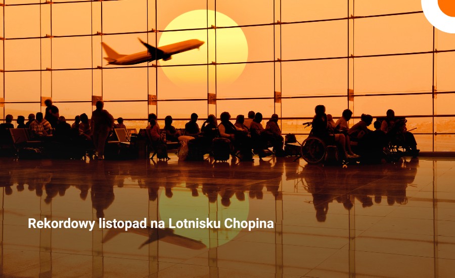 Lotnisko Chopina bije rekordy &mdash; w listopadzie ponad 1,8 mln pasażer&oacute;w i pierwszy raz 22 mln w roku