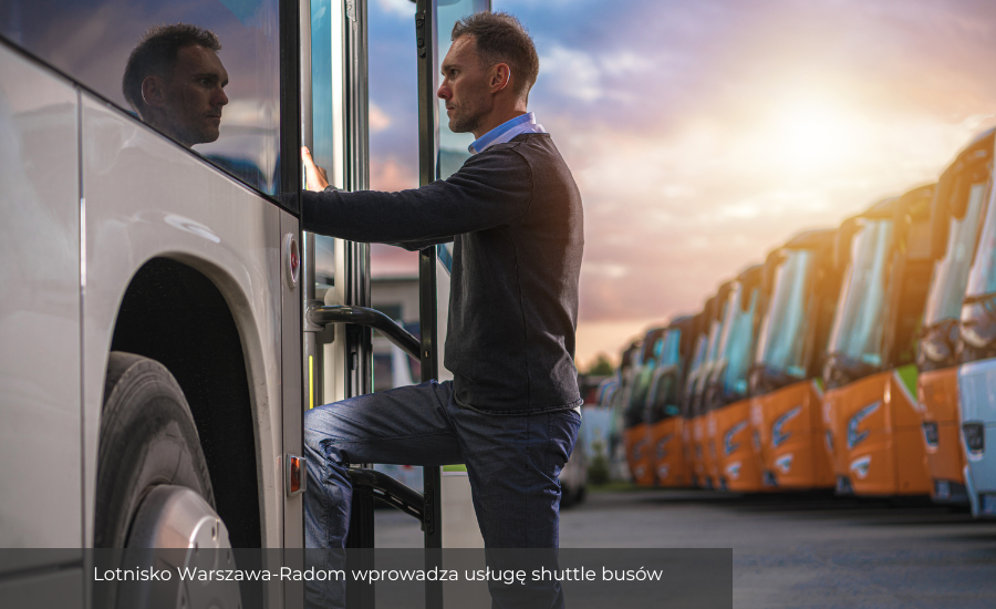 Lotnisko Warszawa-Radom wprowadza usługę shuttle busów dla pasażerów rejsów