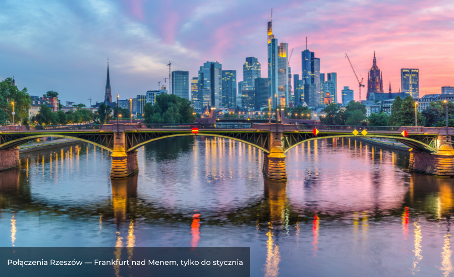 Lufthansa: Połączenia Rzeszów — Frankfurt nad Menem, tylko do stycznia 2022
