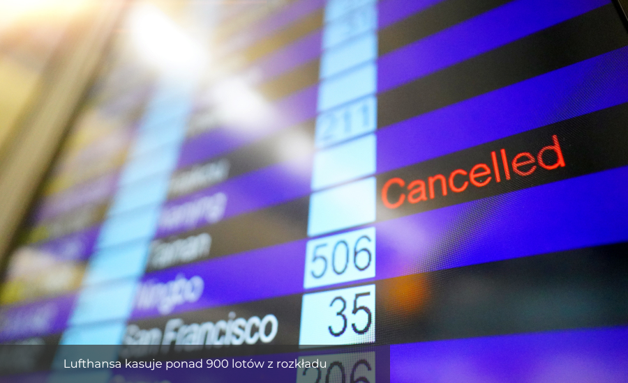Lufthansa kasuje ponad 900 lotów z rozkładu