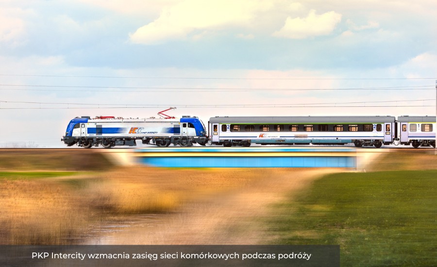 PKP Intercity wzmacnia zasięg sieci komórkowych podczas podróży