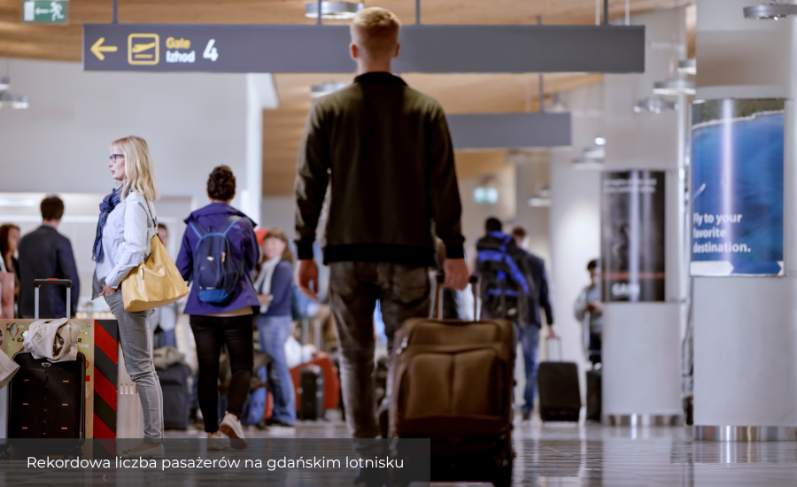 Rekordowa liczba pasażerów na gdańskim lotnisku