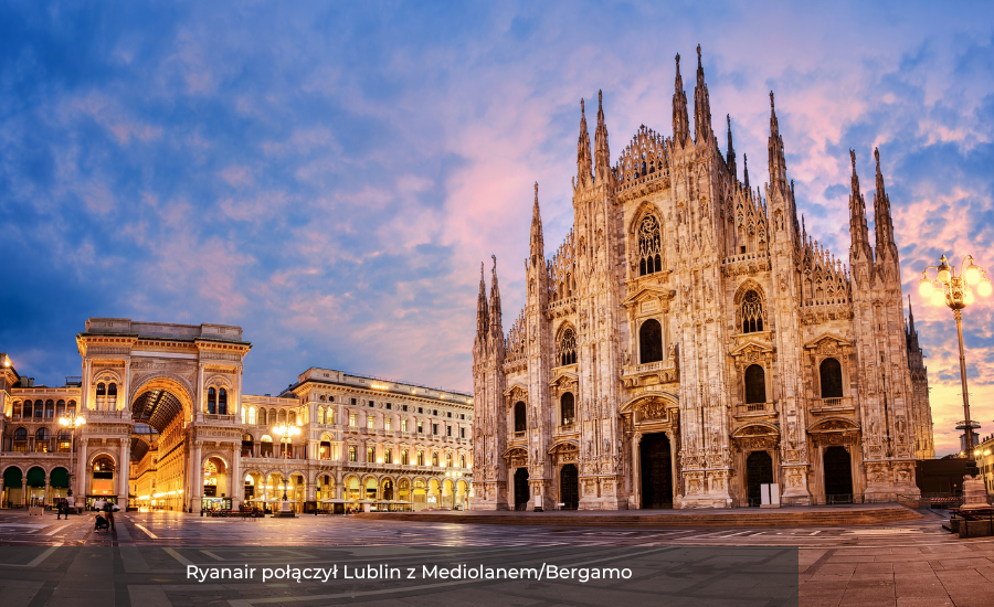 Ryanair połączył Lublin z Mediolanem/Bergamo