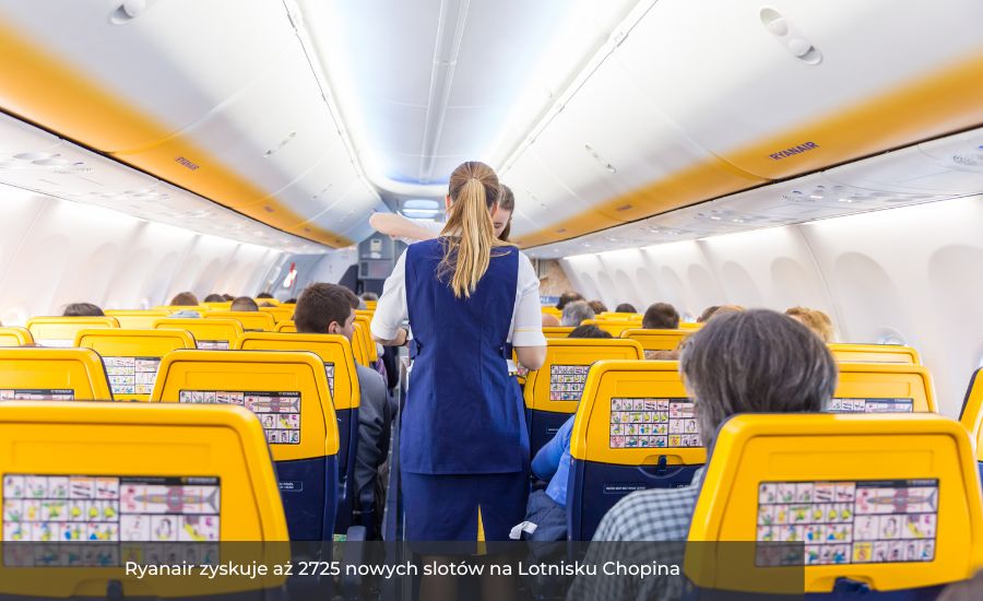 Ryanair zyskuje aż 2725 nowych slotów na Lotnisku Chopina