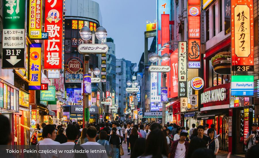 Tokyo and Beijing More Frequent in the Summer Schedule