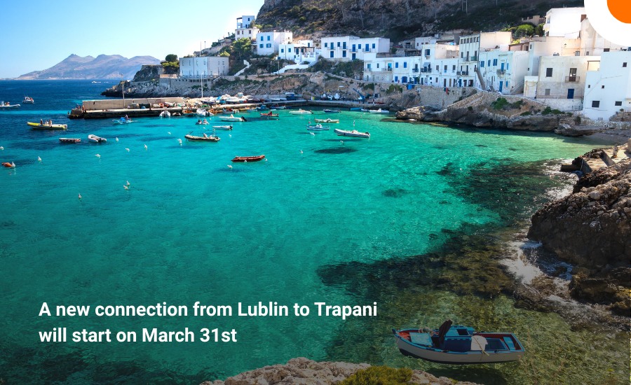 Lublin gains a new route as Ryanair launches flights to Sicily