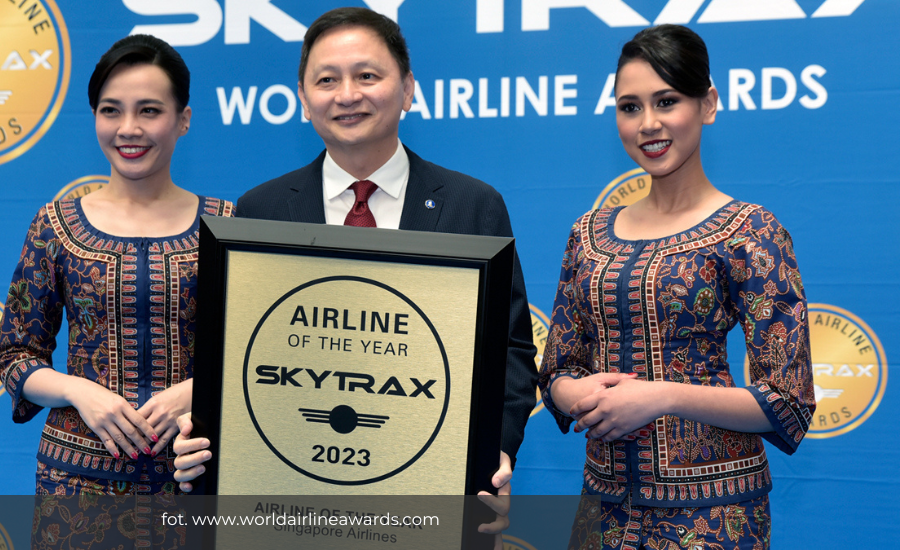 Tytuł: Singapore Airlines najlepszą linią lotniczą na świecie według World Airline Awards 2023