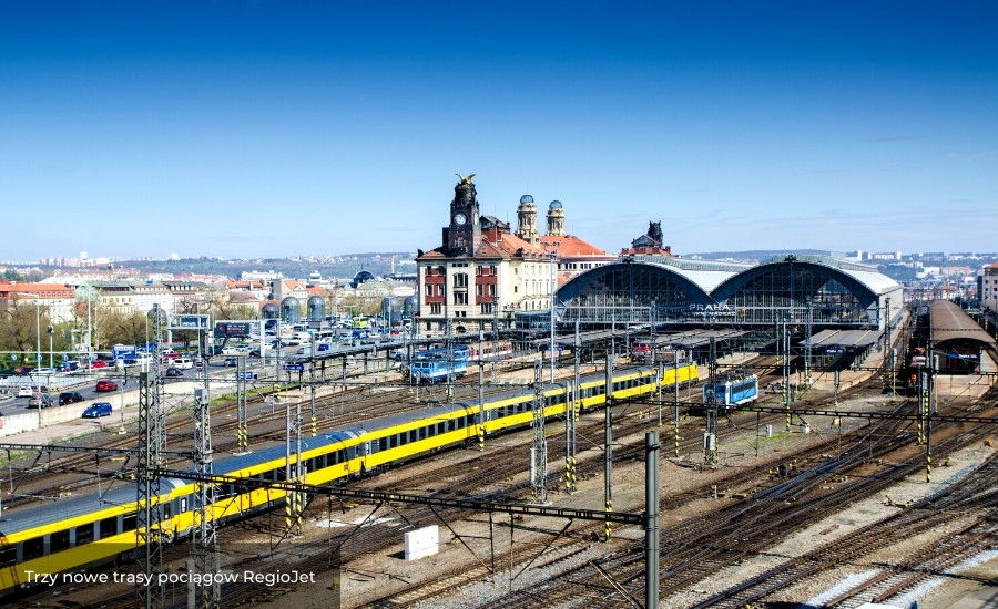 Trzy nowe trasy pociągów RegioJet