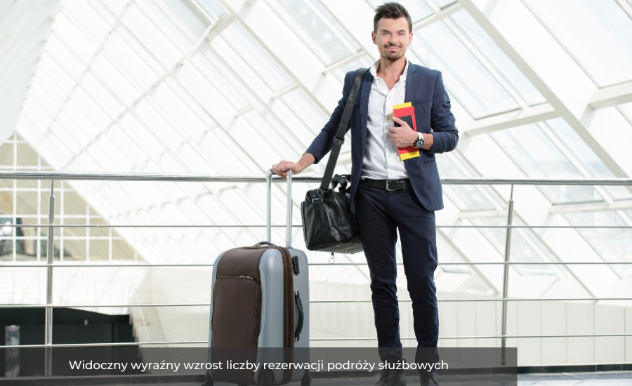 Widoczny wyraźny wzrost liczby rezerwacji podróży służbowych