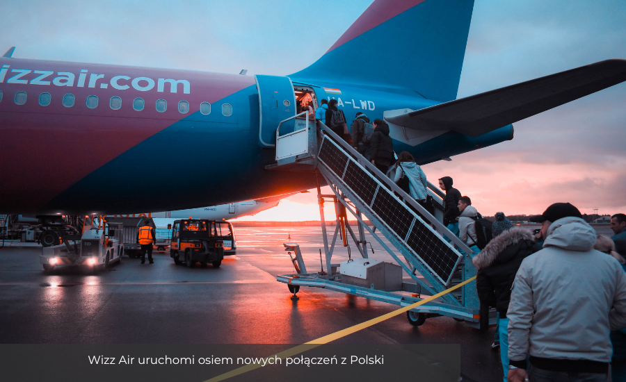 Wizz Air uruchomi osiem nowych połączeń z Polski 