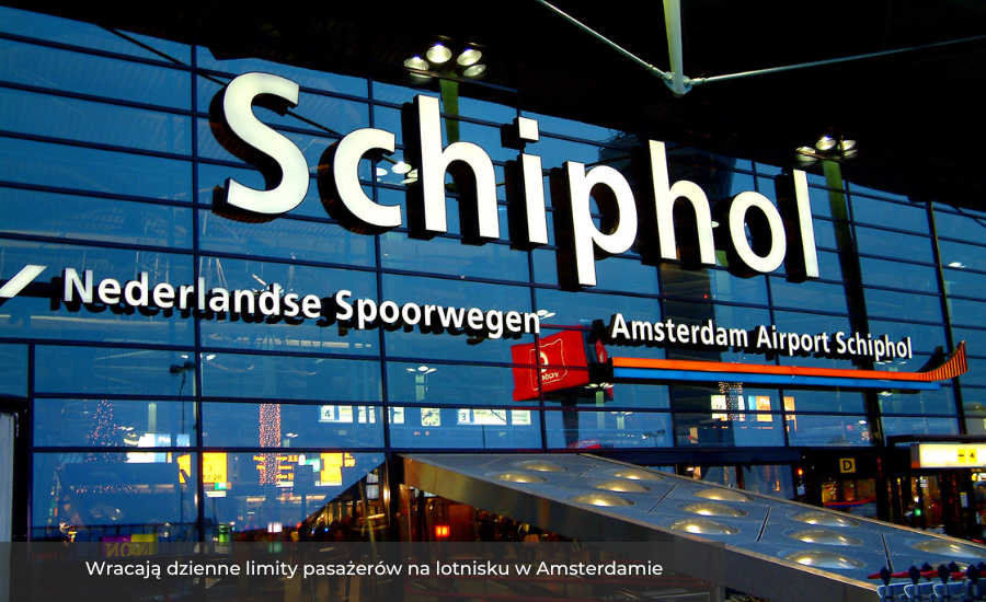 Wracają dzienne limity pasażerów na lotnisku w Amsterdamie