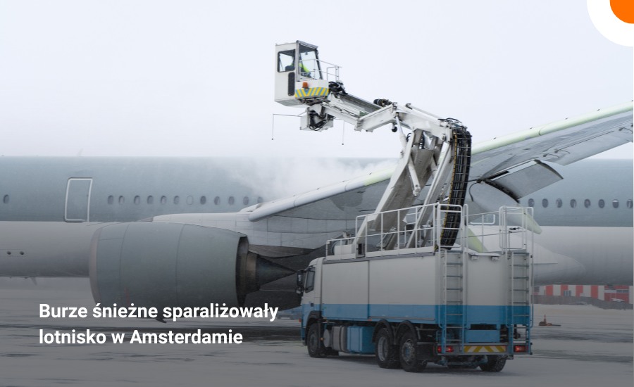 Zamieć nad Europą sparaliżowała loty z Amsterdamu. Setki odwołanych rejs&oacute;w KLM i Air France