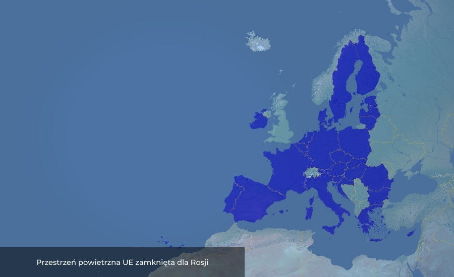 Przestrzeń powietrzna UE zamknięta dla Rosji